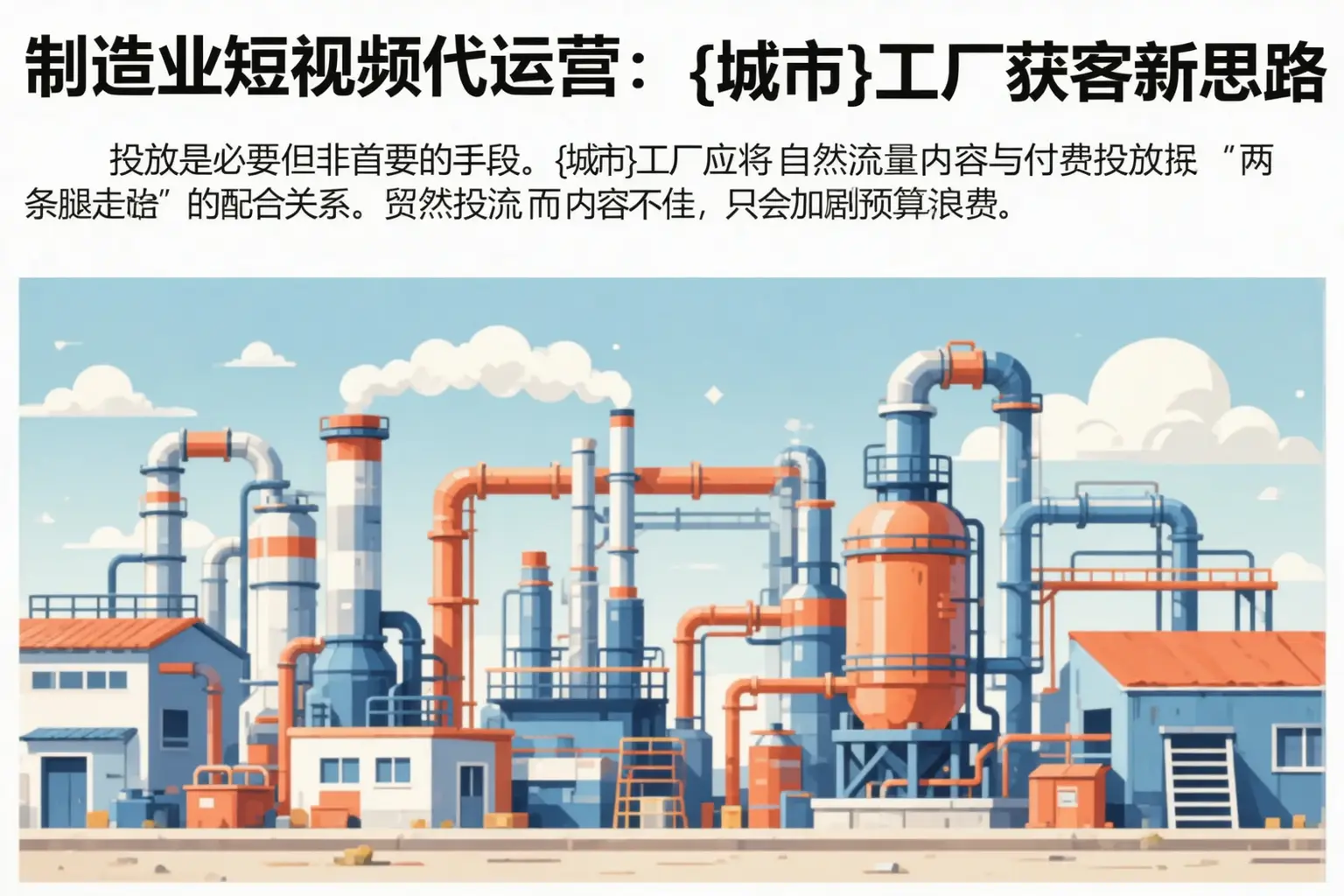 制造业短视频代运营:乌尔禾工厂获客新思路